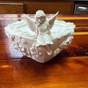 PartyLite Fairy Candle Holder Porcelain